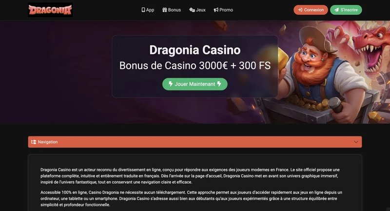 Dragonia casino login, dragonia casino en ligne
